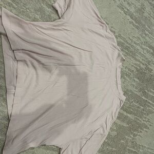 American Eagle Soft & Sexy Ribbed Tee- Light Pink- Size XL